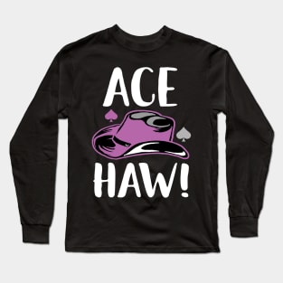 Ace Haw Asexual Cowboy Long Sleeve T-Shirt